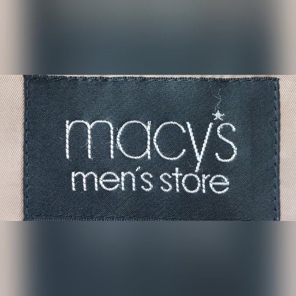 Lauren Ralph Lauren Jacket Mens Size 44L Brown Herringbone 100% Lambs Wool Macys - Picture 9 of 10